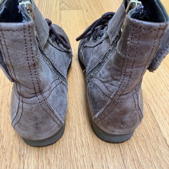 Steve Madden Tennasee Brown Leather Ankle Boots 5.5M - Picture 5 of 9